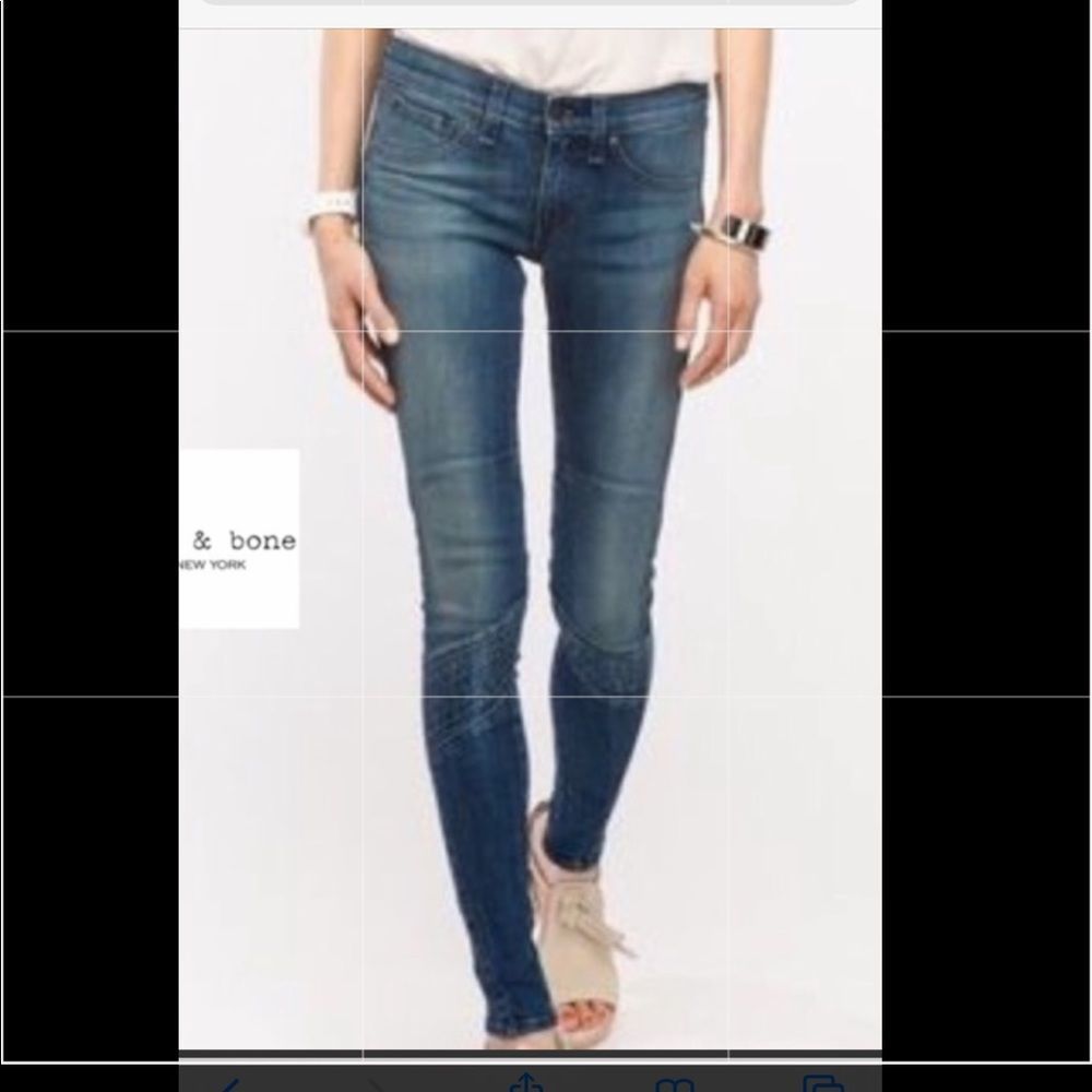 Rag & Bone Samurai Skinny Jeans Size 25 W1563K520